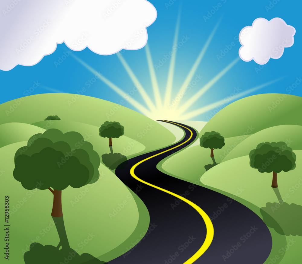 Fototapeta premium strasse illustration
