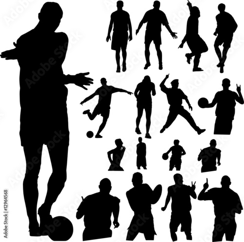 sport people vector silhouettes