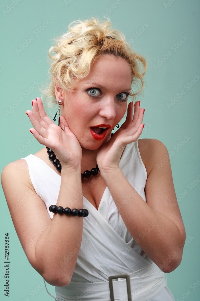 Obraz premium Surprised girl