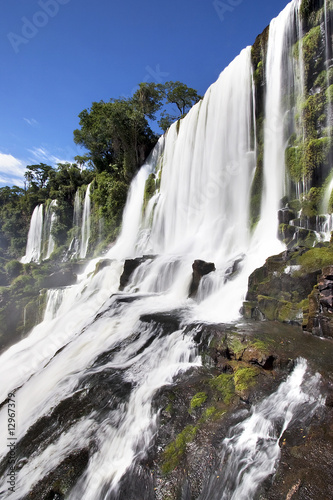 Waterfall cascade closeup Iguazu