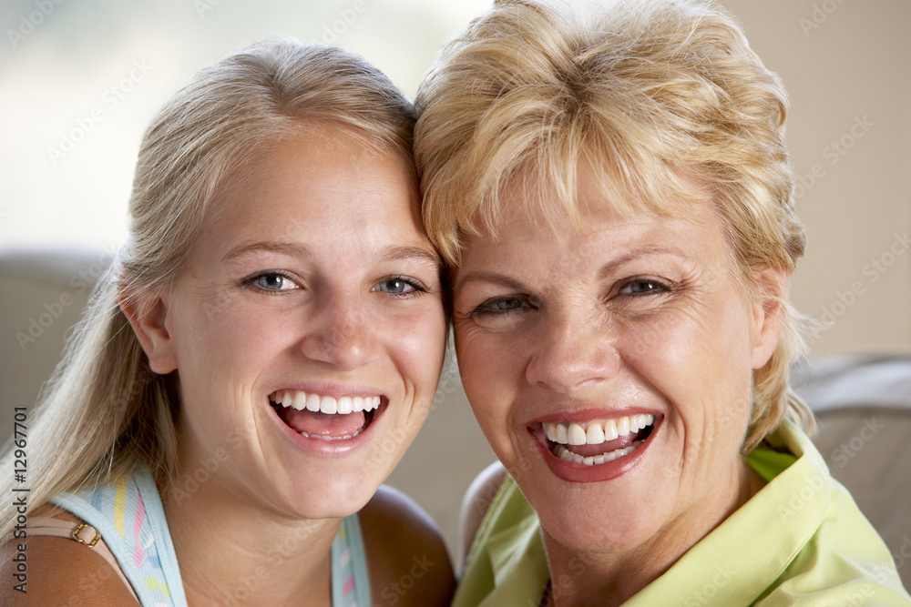 Mother And Daughter Together At Home Mother And Daughter Together At Home