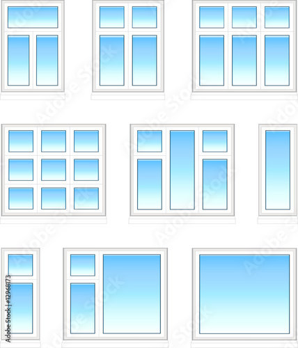 Plastic windows in color