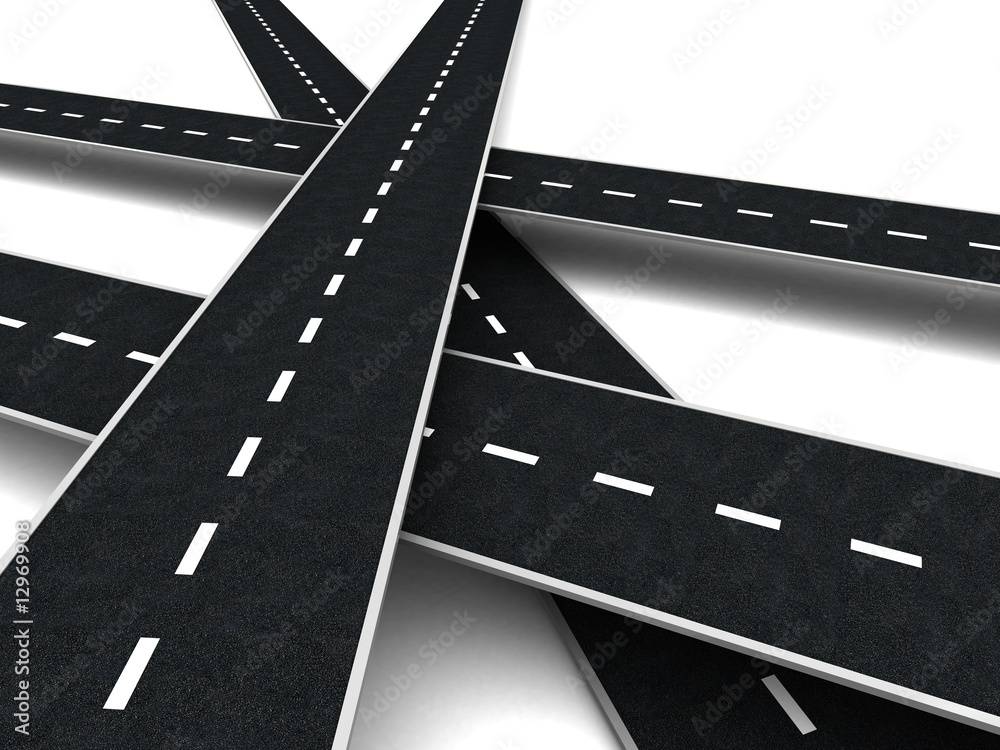 Naklejka premium roads
