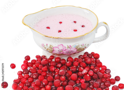 cranberry sauce in a sauce-boat