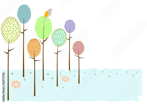 forêt rétro