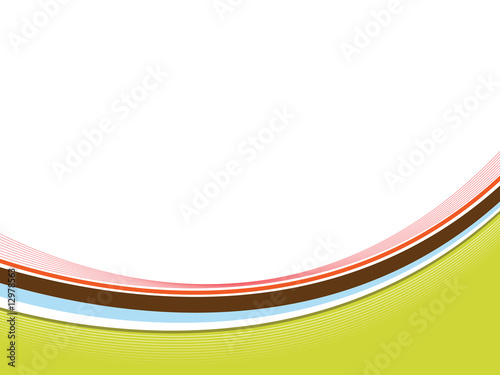 green background with waves