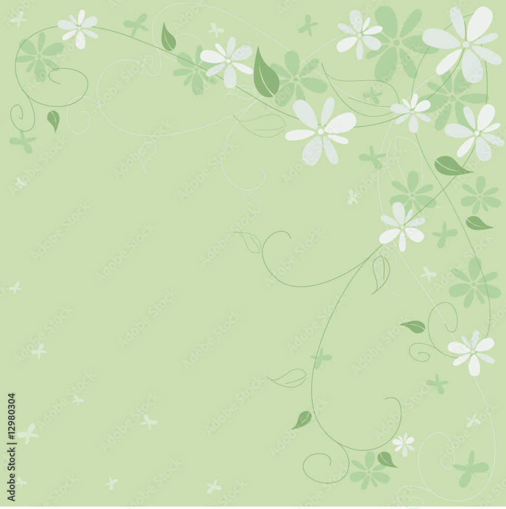 Green spring background with free space for your text Green spring background with free space for your text