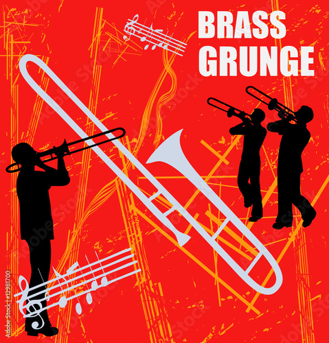 Brass Grunge Background
