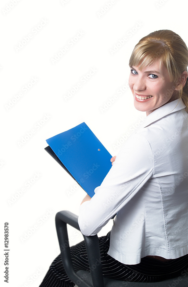 Portrait of the young beautiful businesswoman Portrait of the young beautiful businesswoman