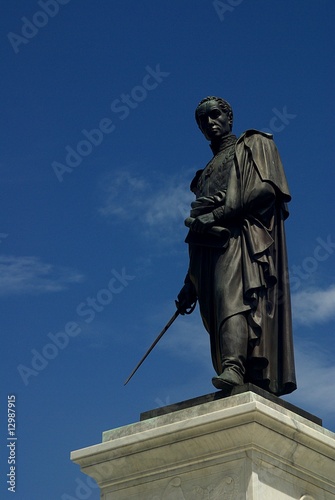 Bilde på lerret Statue de Simon Bolivar