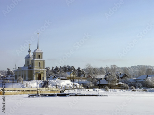 Orthodox church in the north of Russia photo