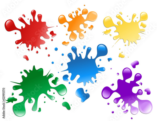 Colorful Paint Splatters