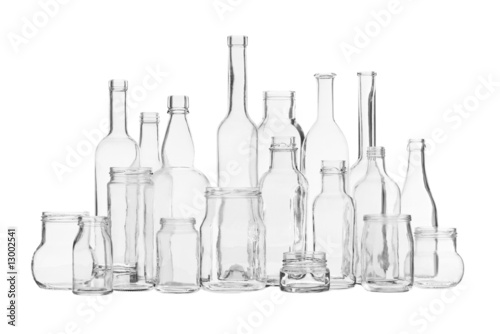 Several transparent glassworks photo