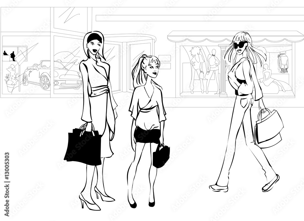 Shopping in the city centre Shopping in the city centre