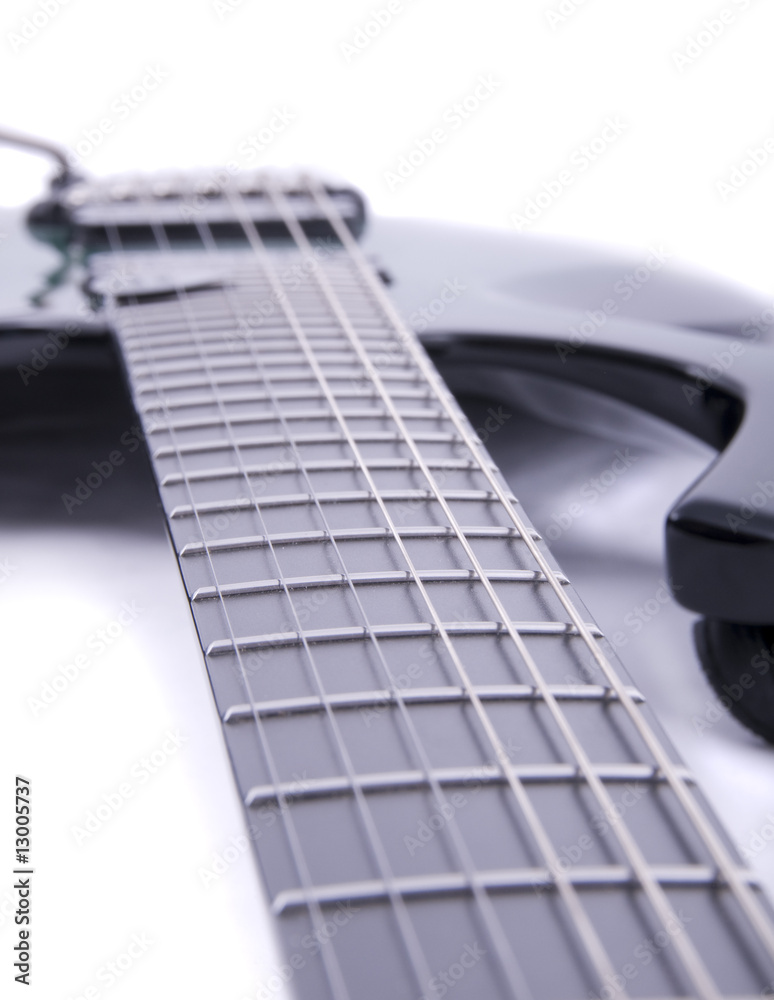 Fototapeta premium close up shot of an electric guitar