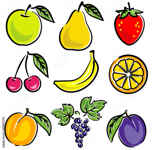 Fruits vector illustration