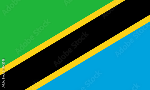 tansania fahne tanzania flag photo