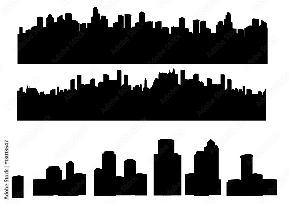 City silhouettes