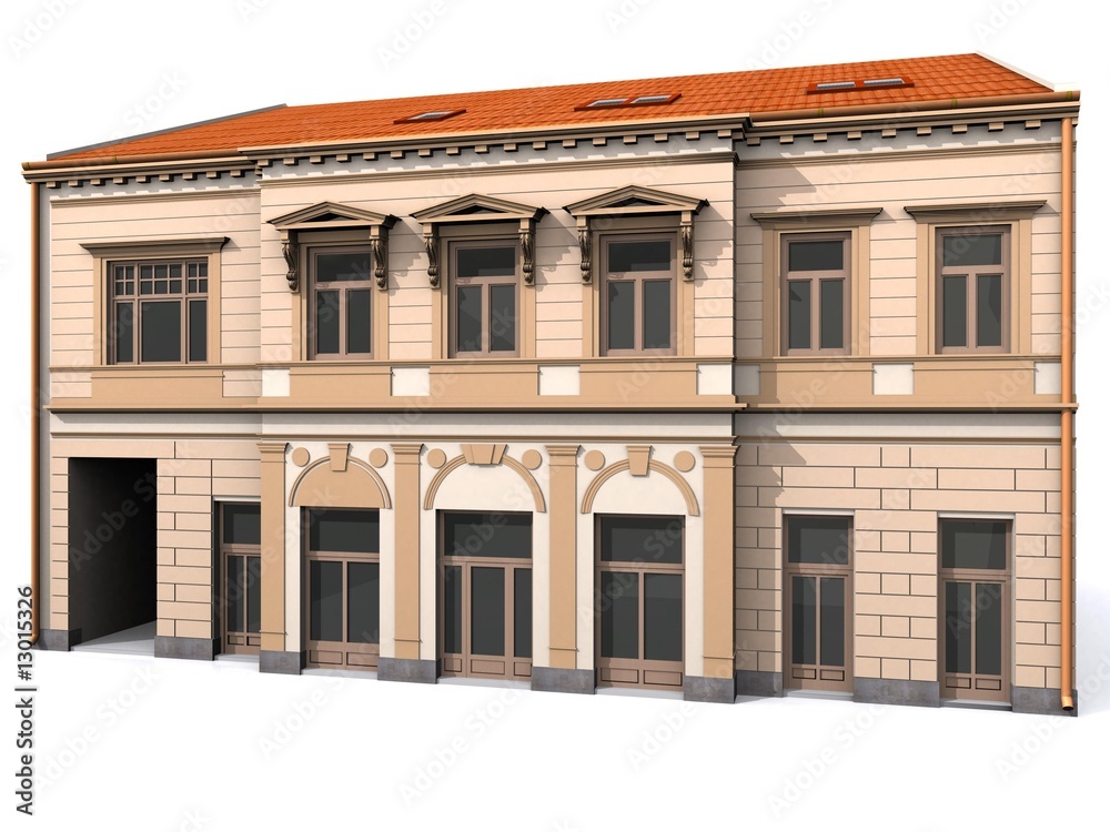 3d Building Eclectic Renaissance House 3d Building Eclectic Renaissance House