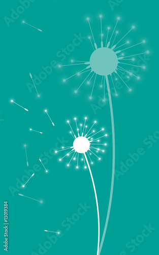 Pusteblume blau