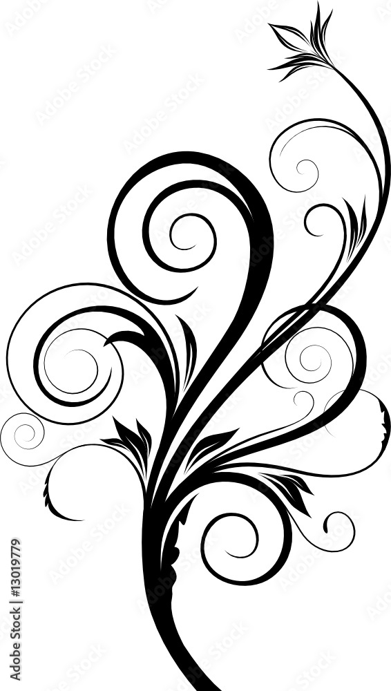 abstract floral element