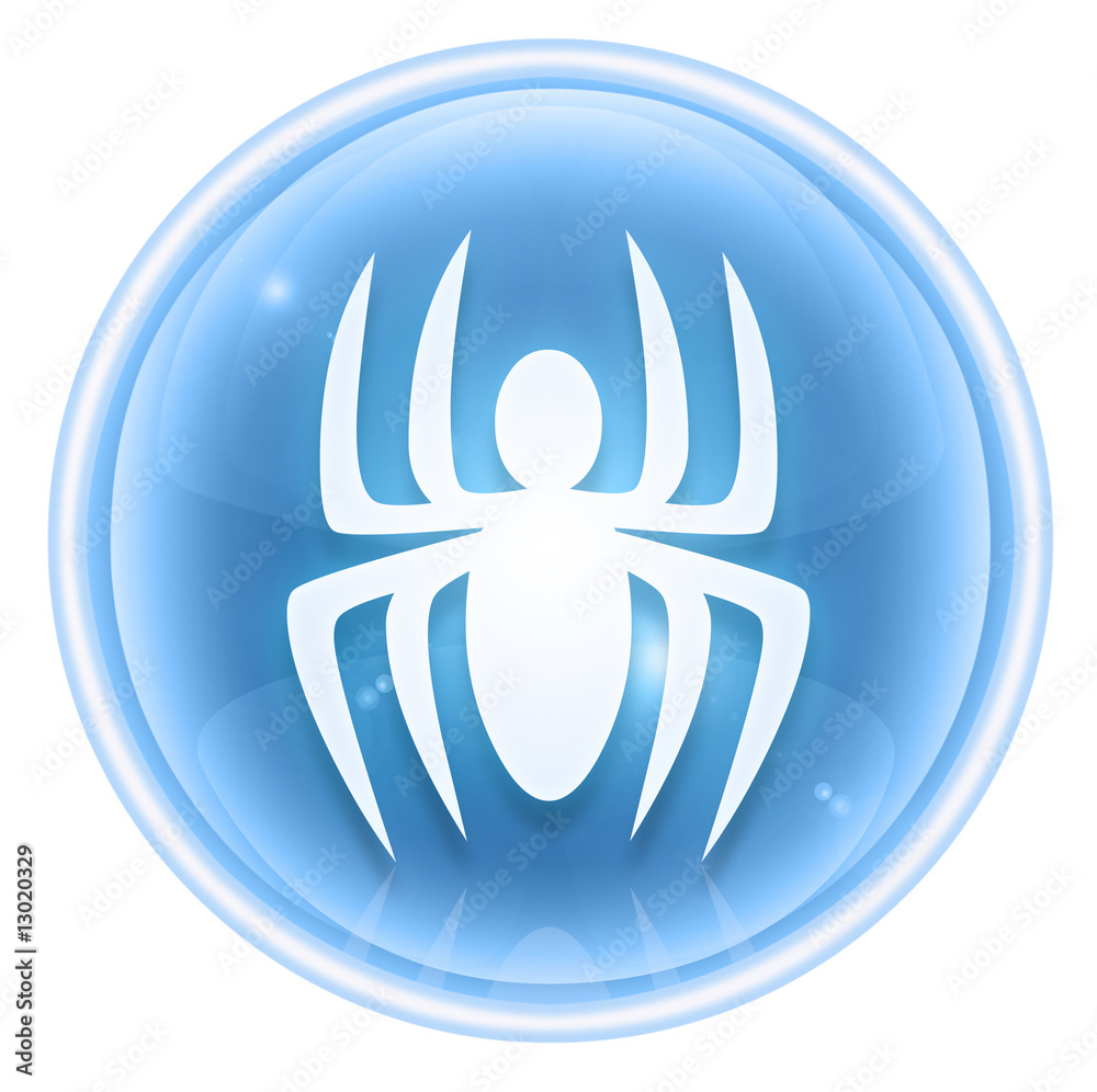 Virus icon ice, isolated on white background. Virus icon ice, isolated on white background.