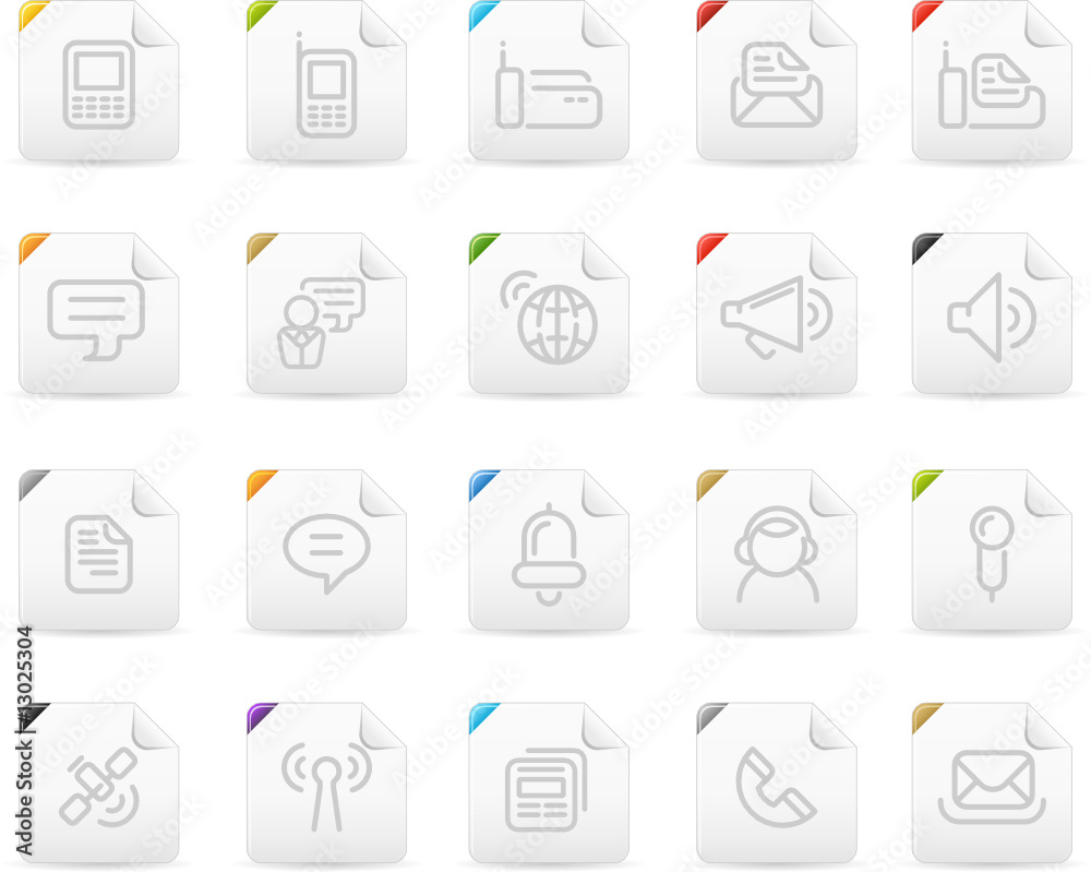 Squaro icon set: Communication Squaro icon set: Communication