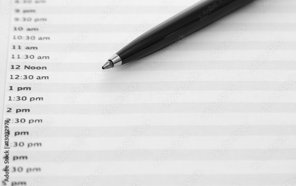 Daily Planner with Pen. Landscape Orientation. Daily Planner with Pen. Landscape Orientation.