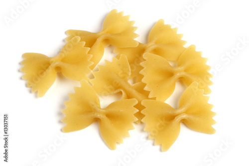 Italian pasta - farfalle - bow tie pasta