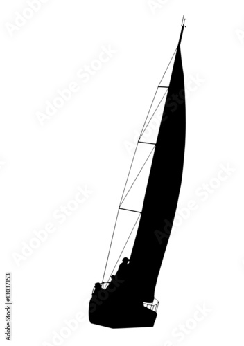 barca a vela vettoriale