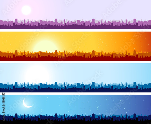 Cityscape background, urban art