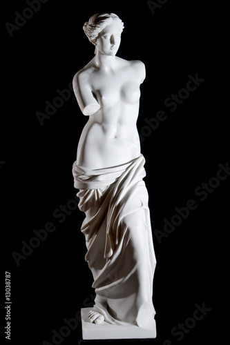 Obraz na plátně White marble classic statue Aphrodite of Milos isolated