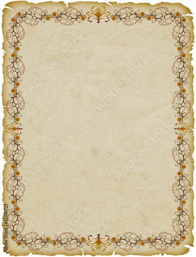 Pergamena Cornice-Parchemin Cadre-Parchment Frame