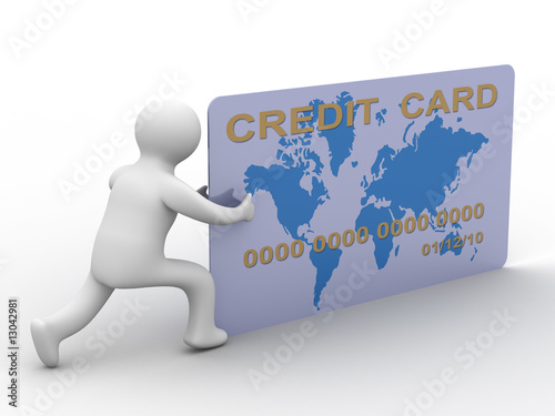 businessman with a credit c...