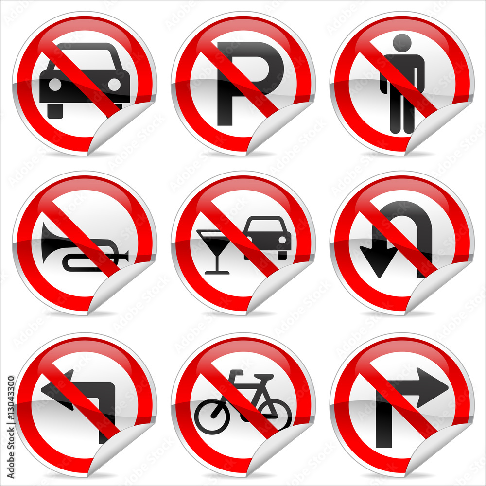 Prohibit sign Prohibit sign