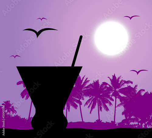 Coctail party on the beach