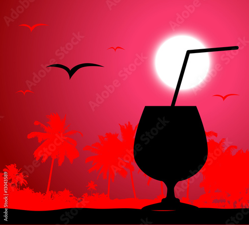 Coctail party on the beach