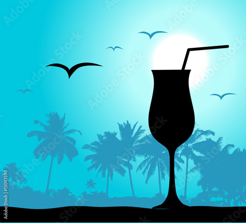 Coctail party on the beach