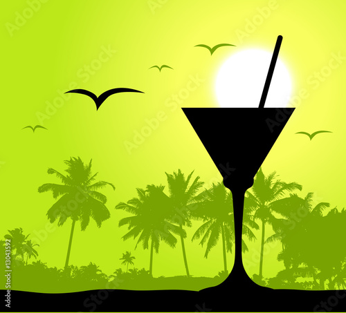 Coctail party on the beach