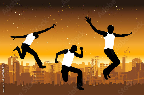 Funny peoples, urban life