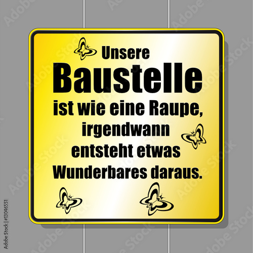 baustellenschild