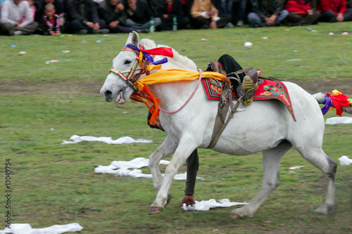 Course de chevaux à Litang - Tibet oriental