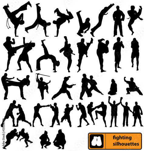 fighting silhouettes collection