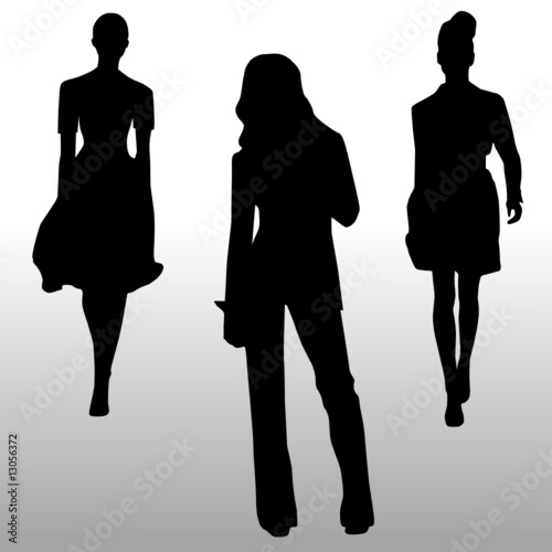 silhouette fashion girls
