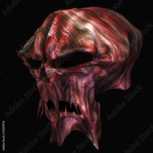 demon skull photo