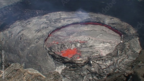 Entgasungseruption im Erta Ale Vulkan