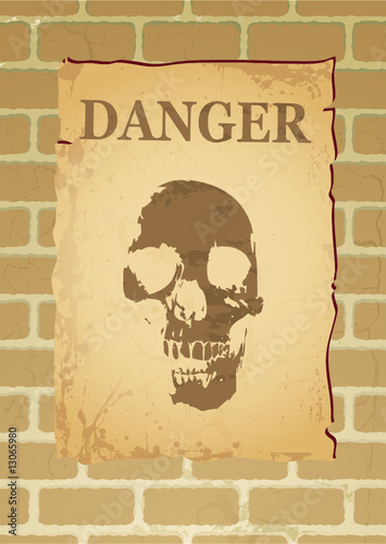 danger poster
