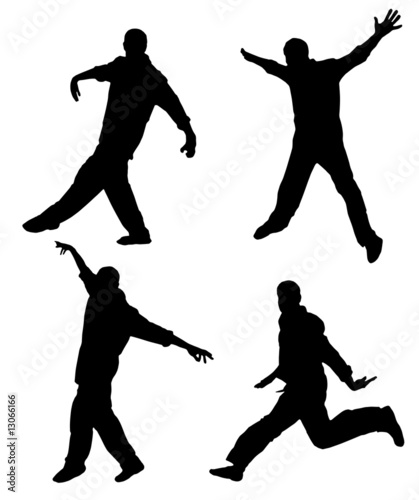 uomo in movimento (vettoriale)