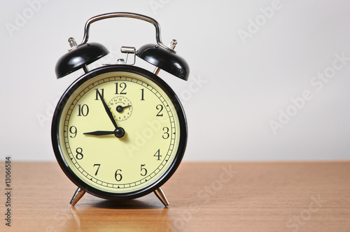 A view of an alarm clock