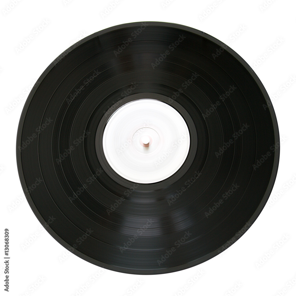 Old vinyl record isolated on white background Old vinyl record isolated on white background